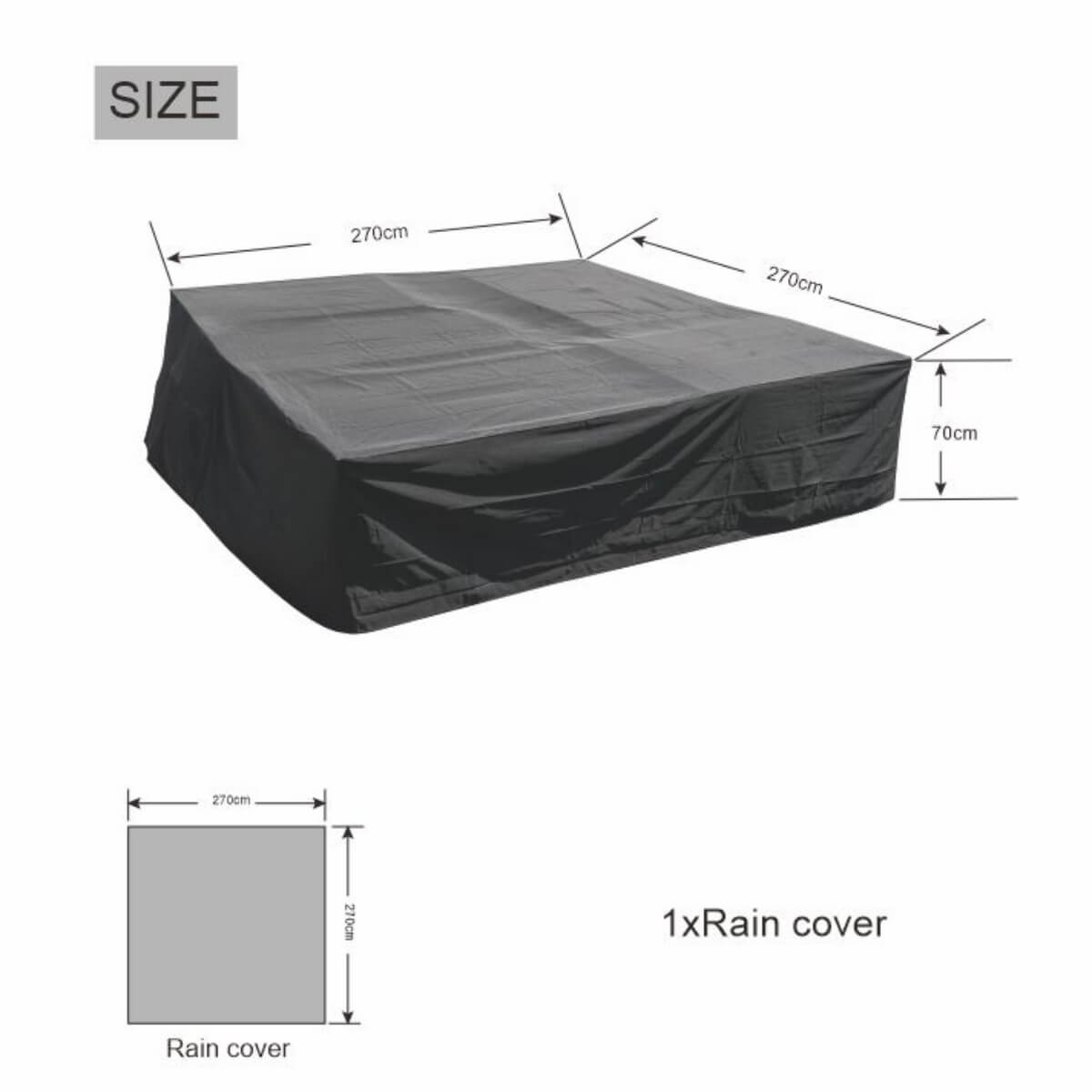 Waterproof Garden Furniture Cover - Heavy Duty Outdoor Patio Cover, All Season Protection