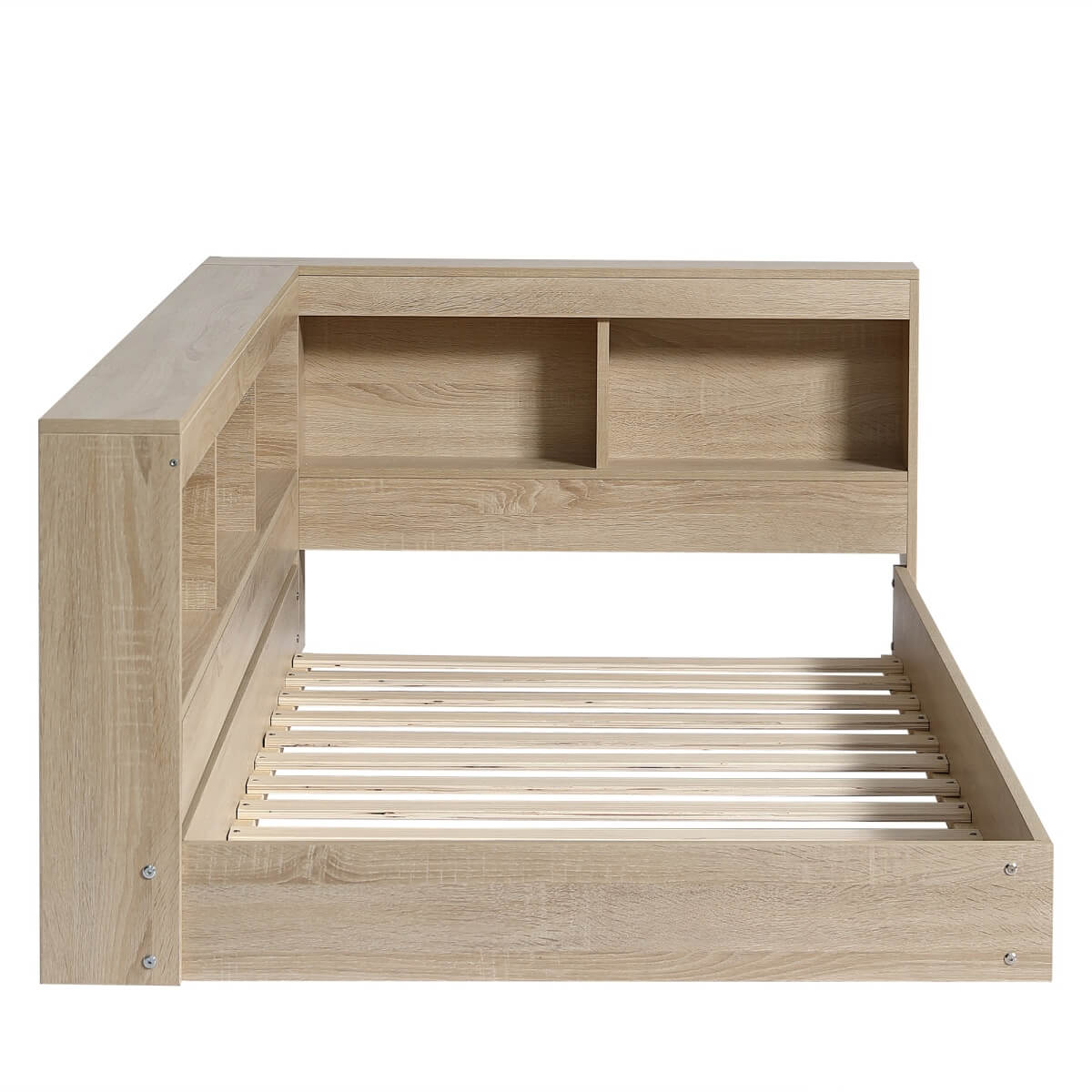 3 FT Single Storage Bed 90 × 190 cm – Durable MDF Frame with Large Under-Bed Storage for Adults & Teens