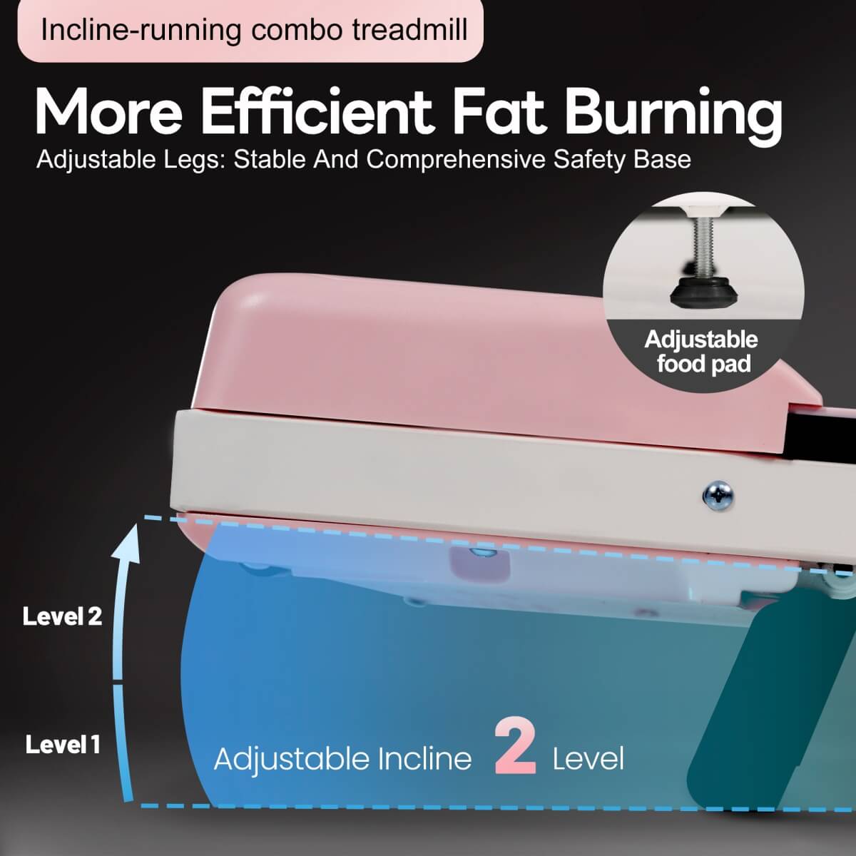 Folding Treadmill with Handrail – Adjustable Incline, 1–10 km/h Running Machine with LED Display & Phone Holder