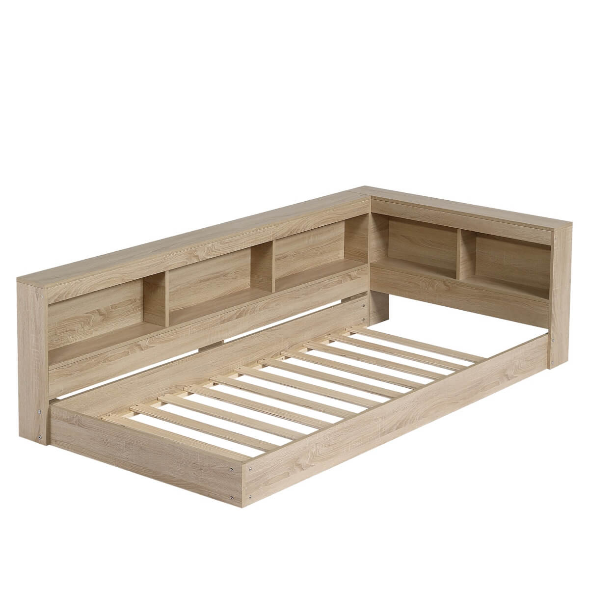 3 FT Single Storage Bed 90 × 190 cm – Durable MDF Frame with Large Under-Bed Storage for Adults & Teens