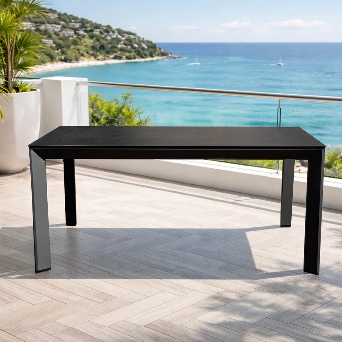 ARVE 160cm Aluminum Dining Table