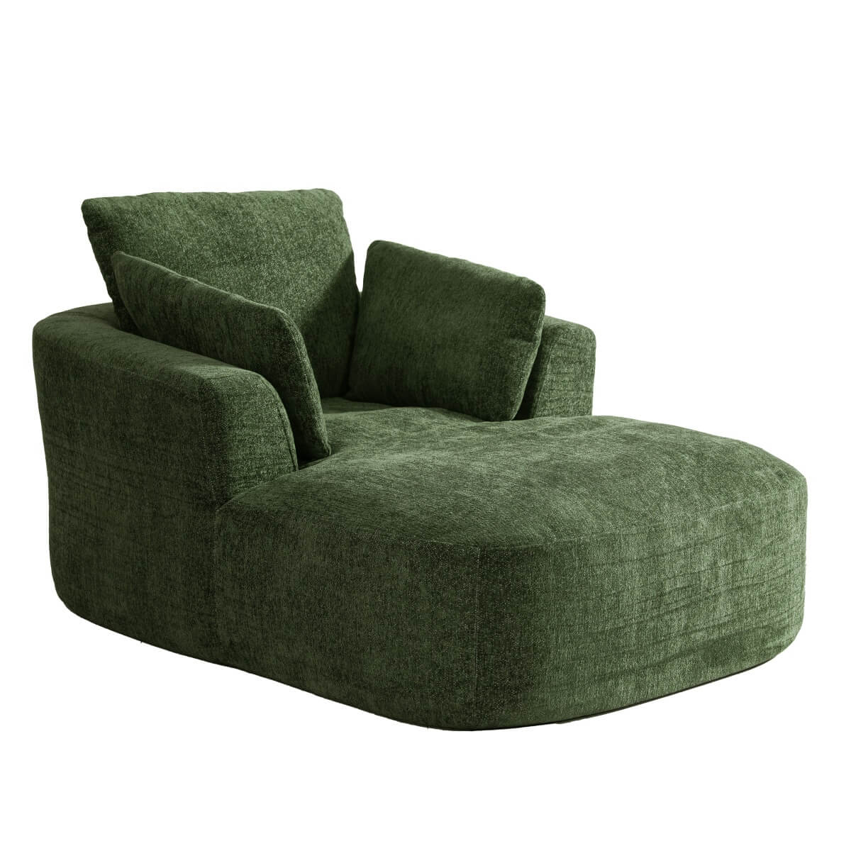SOFTY Compressed Indoor Lounge Sofa Chair - Green
