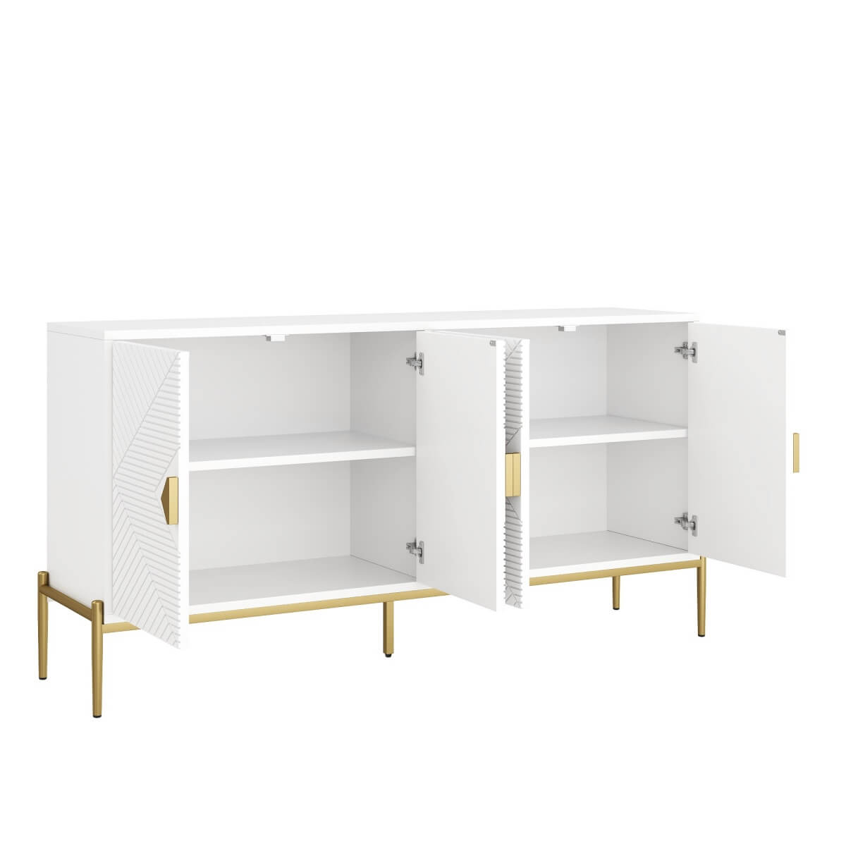 Modern Sideboard Cabinet - Large Storage Unit for Living Room, Dining Room or Hallway