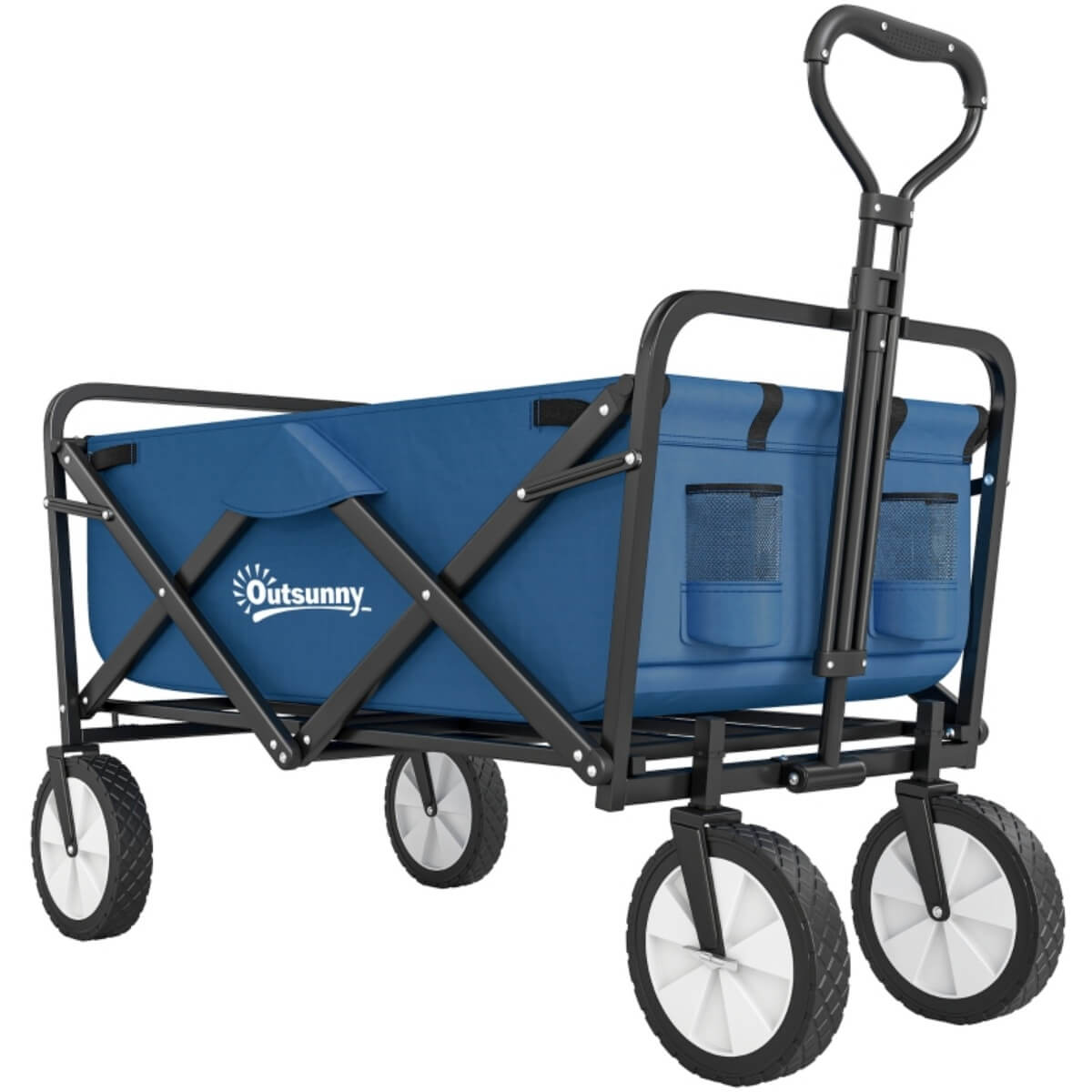 90L Folding Festival Trolley – Adjustable Handle, Portable Camping & Outdoor Cart