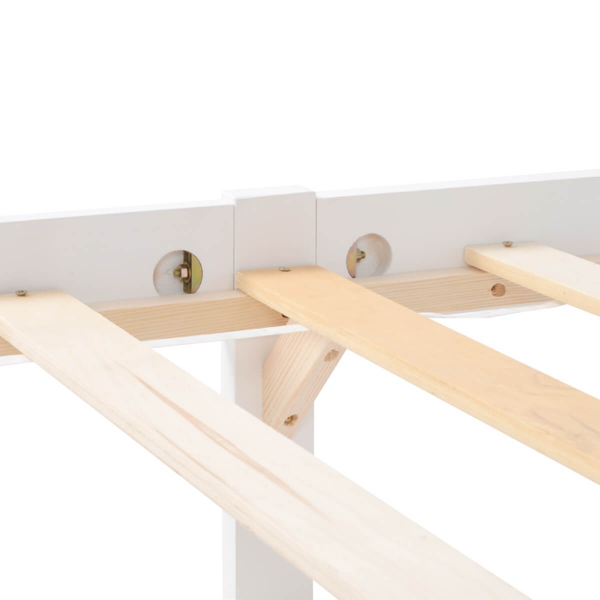 3ft Single Solid Pine Bed Frame — White Wooden Bed for Adults & Kids