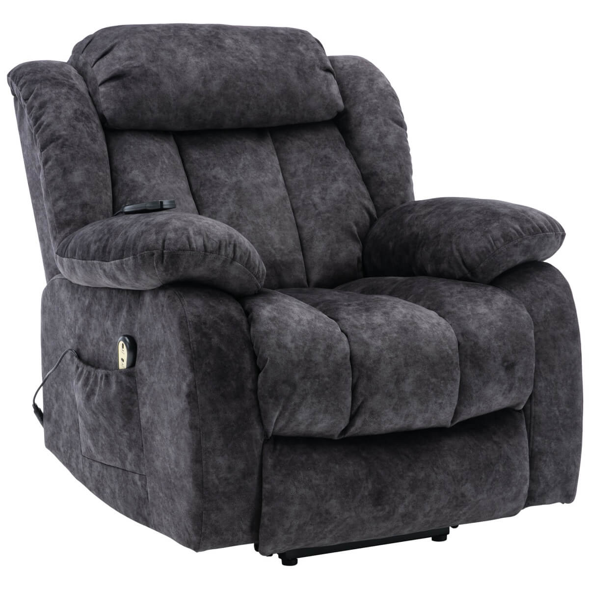 Power Lift Recliner Chair with Massage and Heat - Heavy Duty, Antiskid Fabric, Overstuffed Design