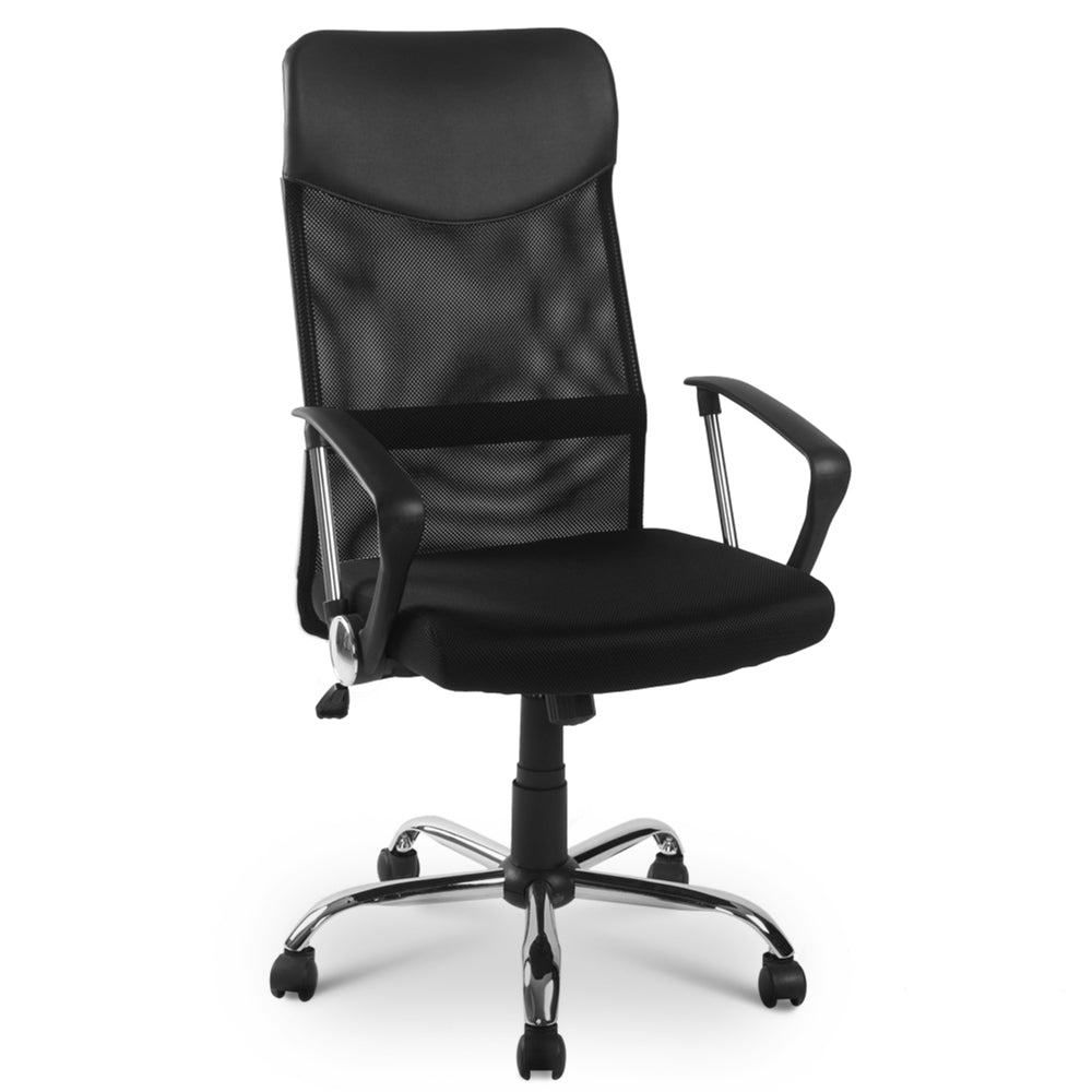Mesh High Back Executive Multicolour Adjustable Swivel Office Chair, Recline, Mesh Seat(Black 1)