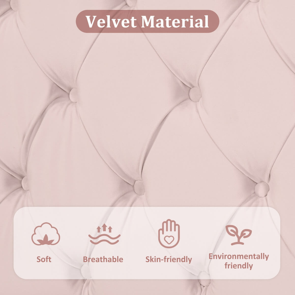 3FT Single Upholstered Velvet Bed - Slatted Frame with Adjustable Headboard