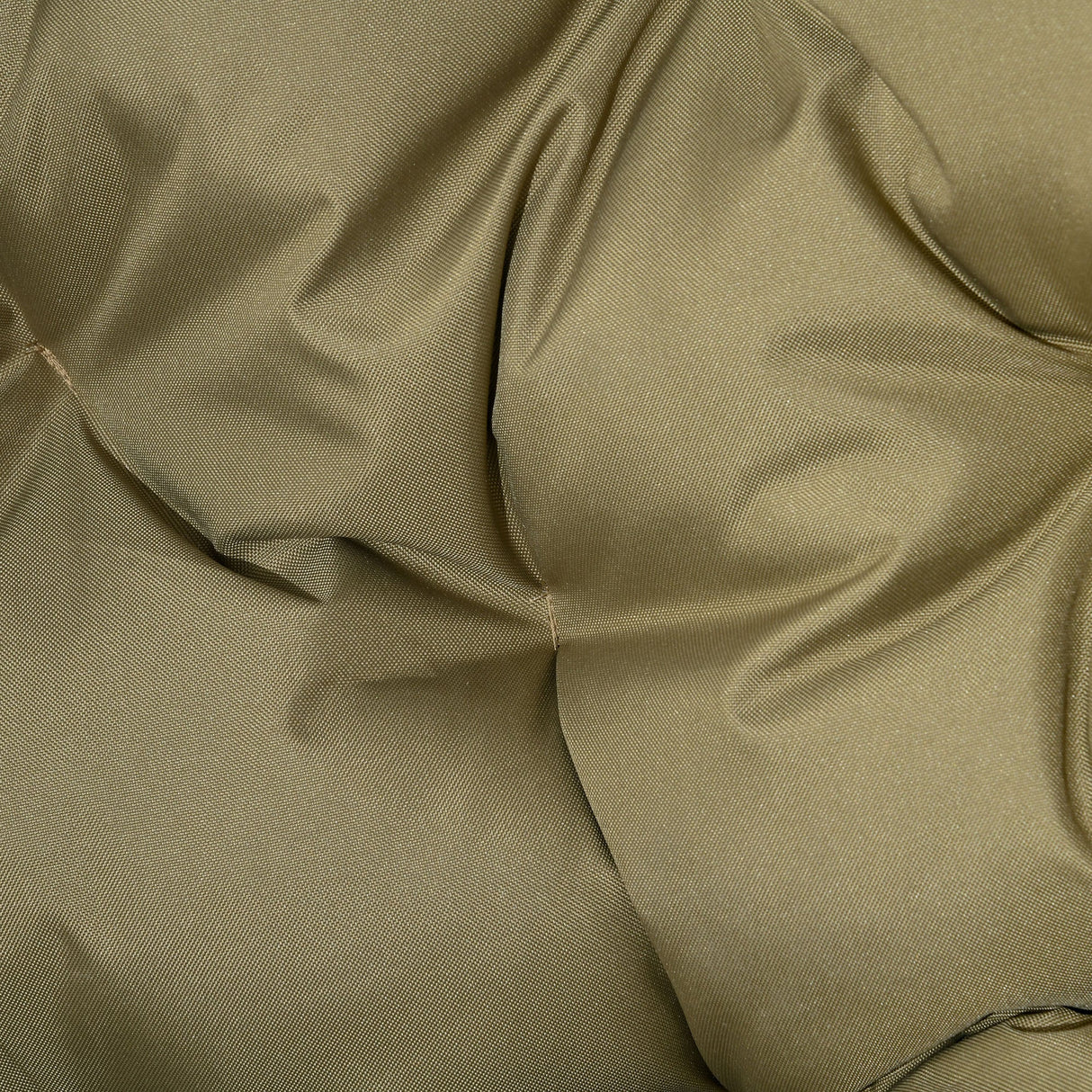 2 Seater Egg Chair Outdoor, Folding Weave Garden Furniture with Cushion, Khaki