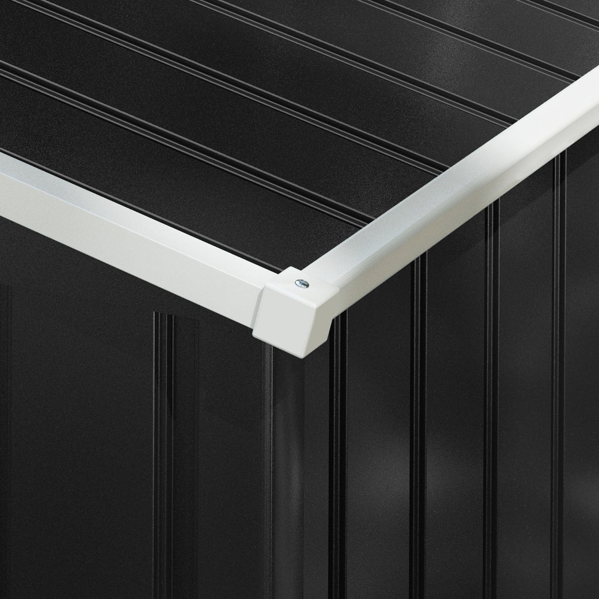 Metal Garden Shed, 7.7 x 5.7ft, Galvanised Outdoor Tool Storage with Ventilation and Sliding Doors, Grey