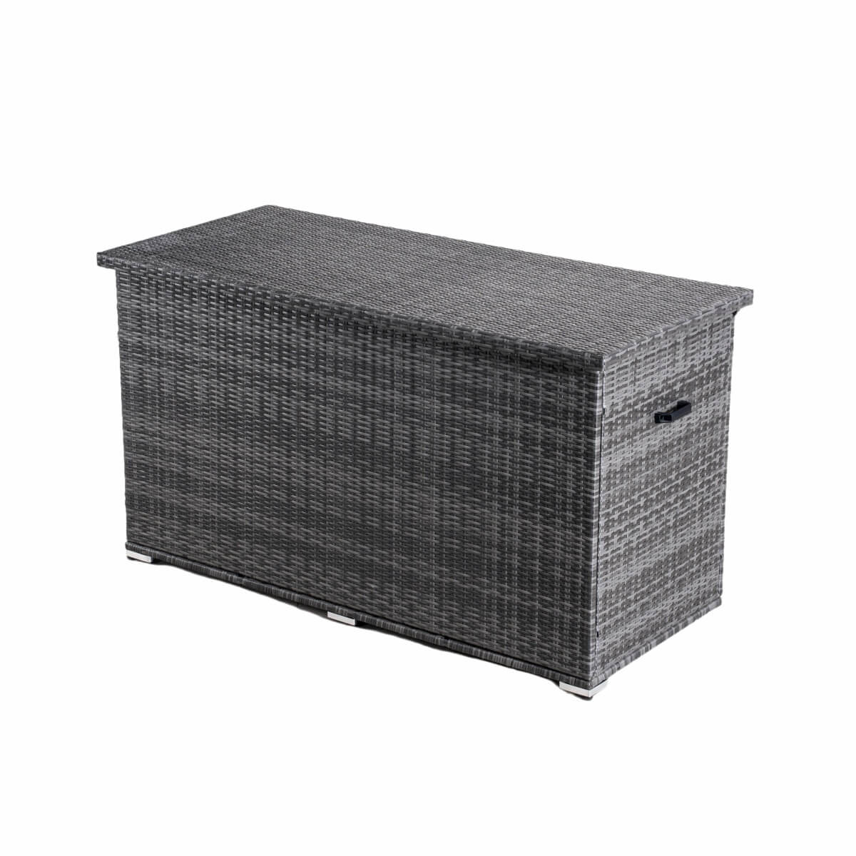 Large Outdoor Wicker Storage Box - Weatherproof Garden & Patio Chest