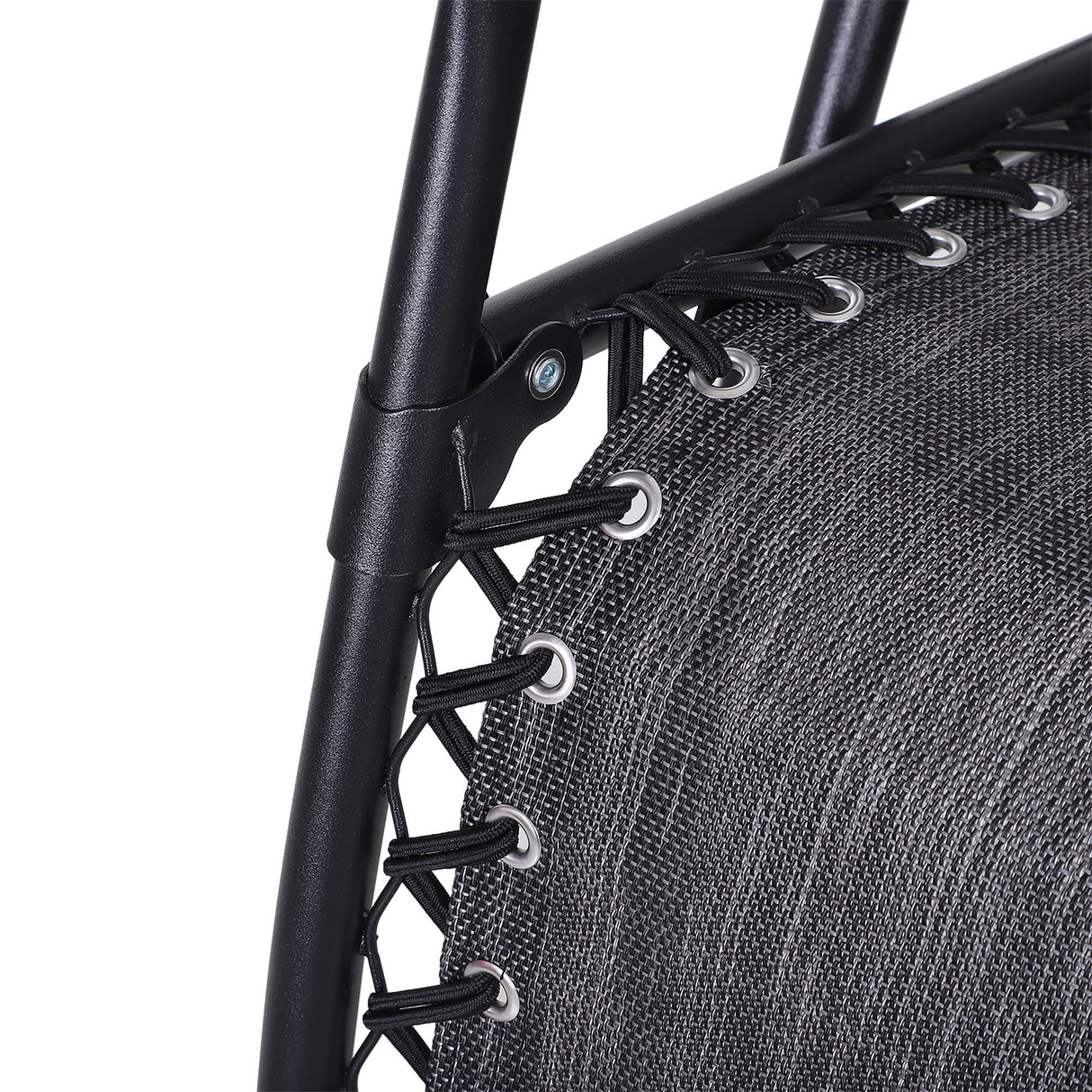 Folding Zero Gravity Chairs and Table Set with Cup Holders, Reclining Garden Yard Pool, Light Grey