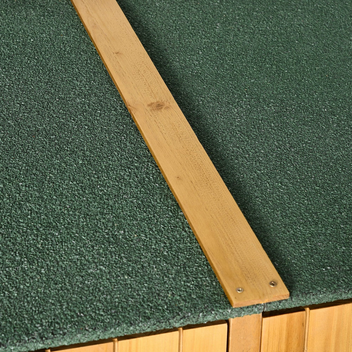 Fir Wood Garden Shed, with Asphalt Roof - Natural