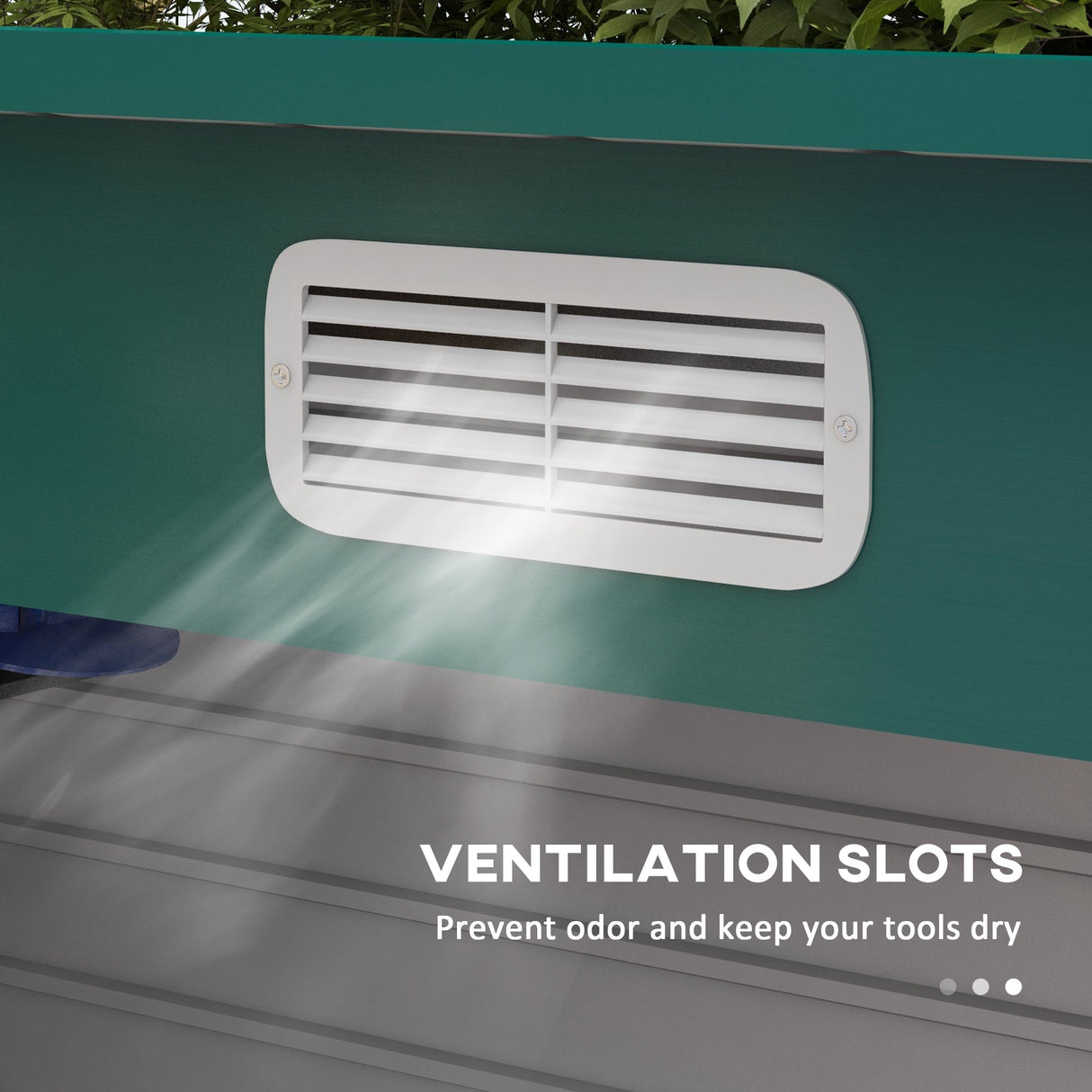 Galvanised Steel Shed, 3.7 x 7.9ft with Latched Door and Padlock - Green