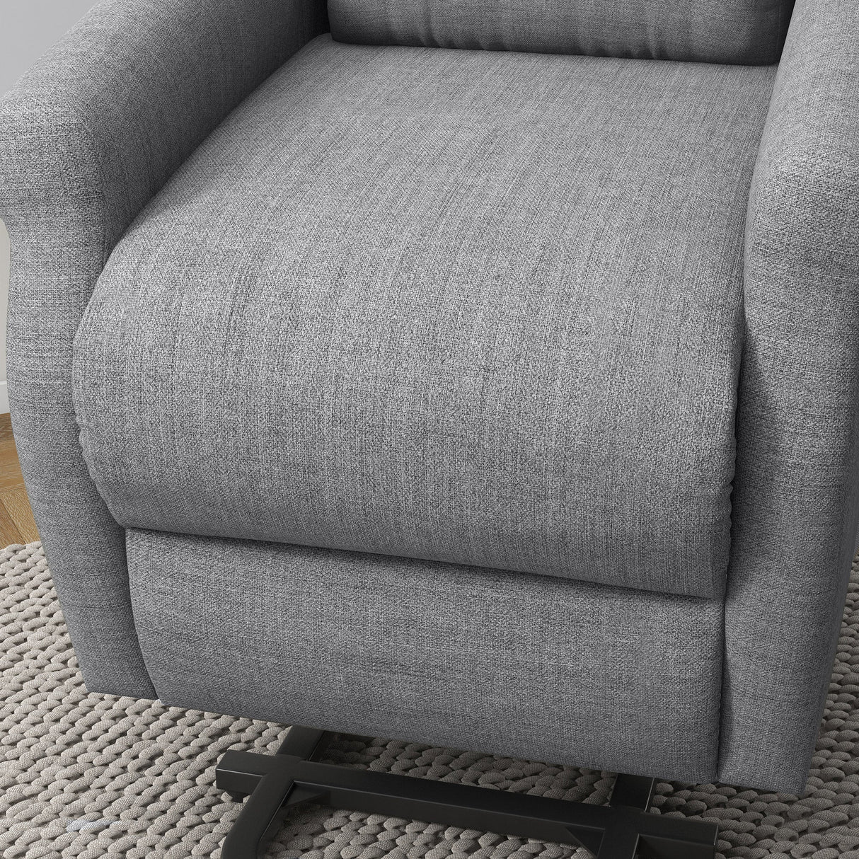 Power Lift Recliner Armchair, Electric Lift Chair for Elderly, Fabric, Grey