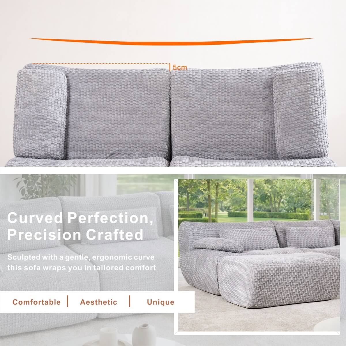SOFTY Modular Compression Sofa Set (Chaise Combination)