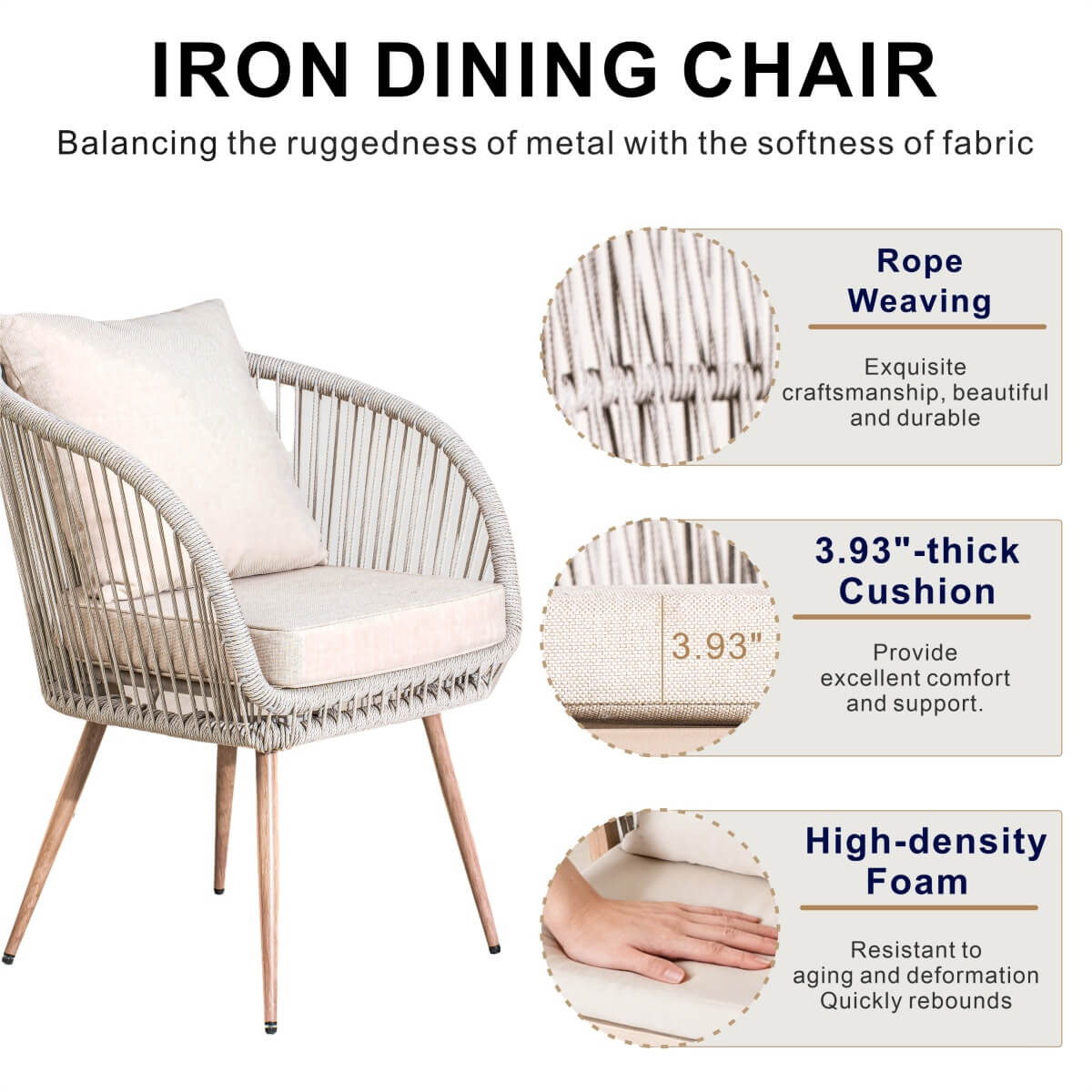 Outdoor Metal Bistro Set - Garden Furniture for Small Spaces