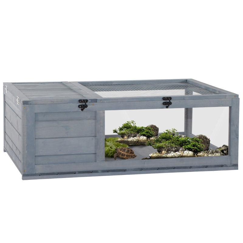 Tortoise House, Small Reptile House with Mesh Roofs, Wooden