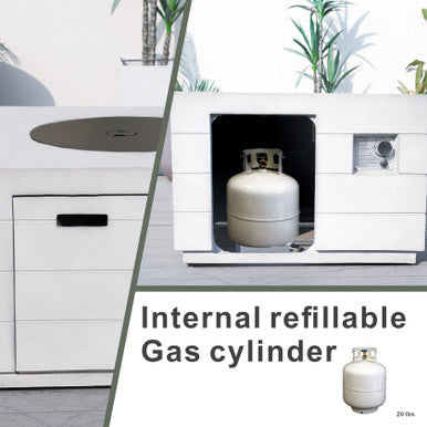 Stylish Square Outdoor Fire Pit Table - PAG-2140