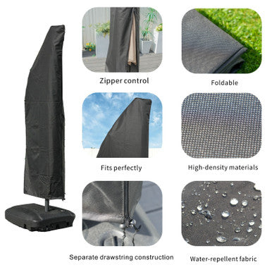 Waterproof Cantilever Parasol Cover UC-007 – Heavy Duty, All-Season Protection