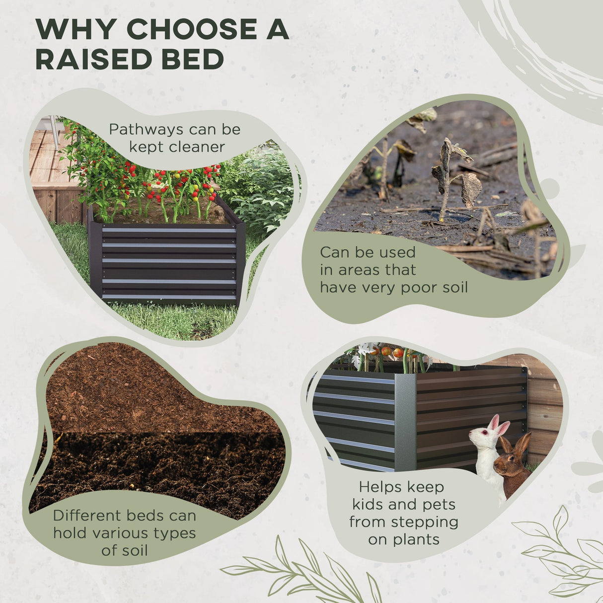 Raised Beds for Garden, 180 x 90 x 59 cm Galvanised Steel Dark Grey