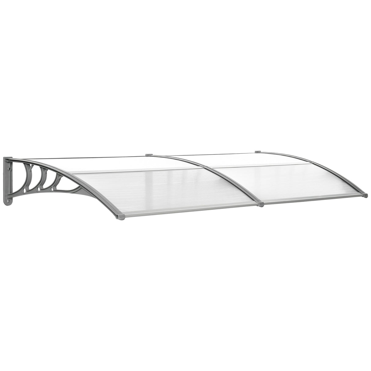 Front Door Canopy Outdoor Awning Rain Shelter 196 x 75cm Clear