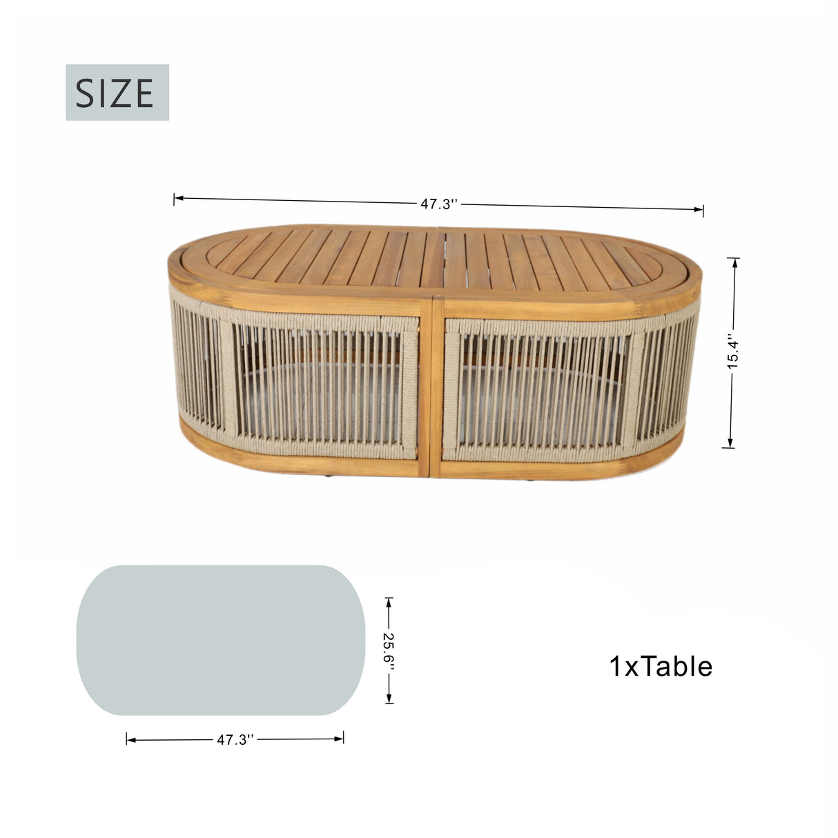 L-Shape 5-Seater Solid Acacia Modular Sofa Set with Cushions - Lounge Configuration (PAS-2516-LS+CS+MS+RS+OTA)