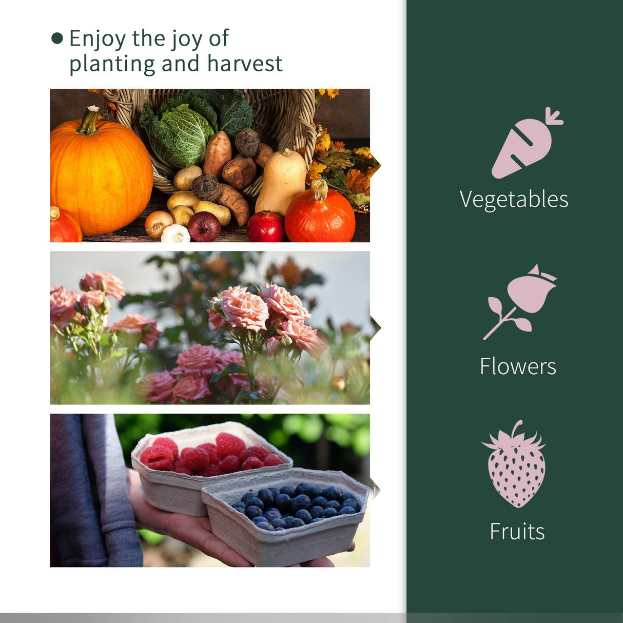 Tunnel Greenhouse, Green Grow House for Garden Outdoor, Steel Frame, PE Cover, Green