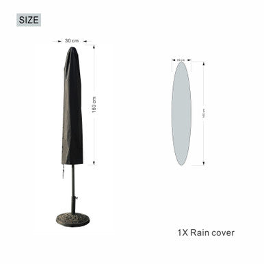 Waterproof Straight Parasol Cover UC-001 - Heavy Duty, All-Season Protection
