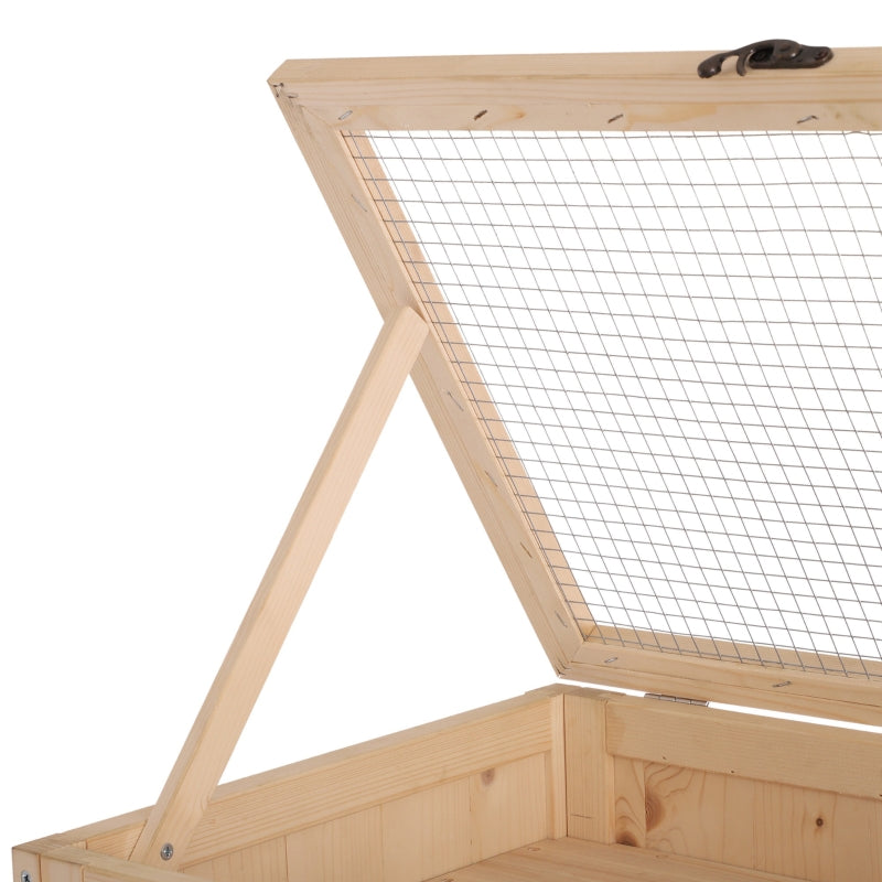 Hamster Cage, Large 4 Layers with Tall Bottom & Storage Shelf, Wooden
