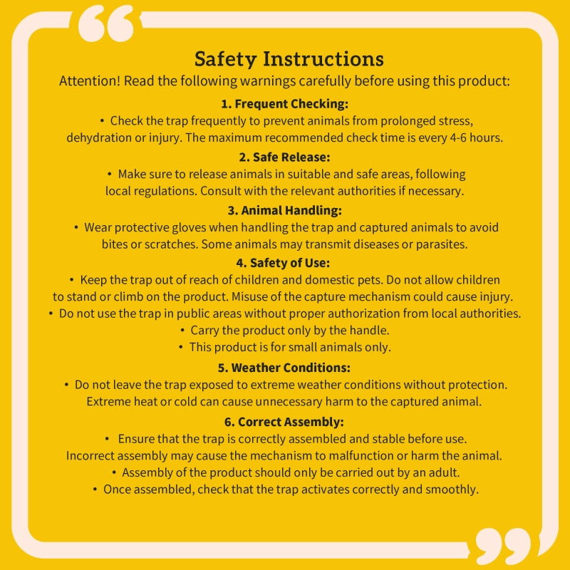 Two-Door Live Trap for Small Animals, Rat and Mice - Dark Green