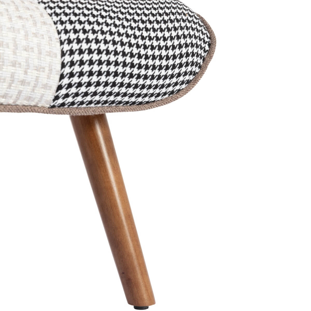 Lounge Chair with Footrest - Upholstered Armchair with Cushion, Multi Colour