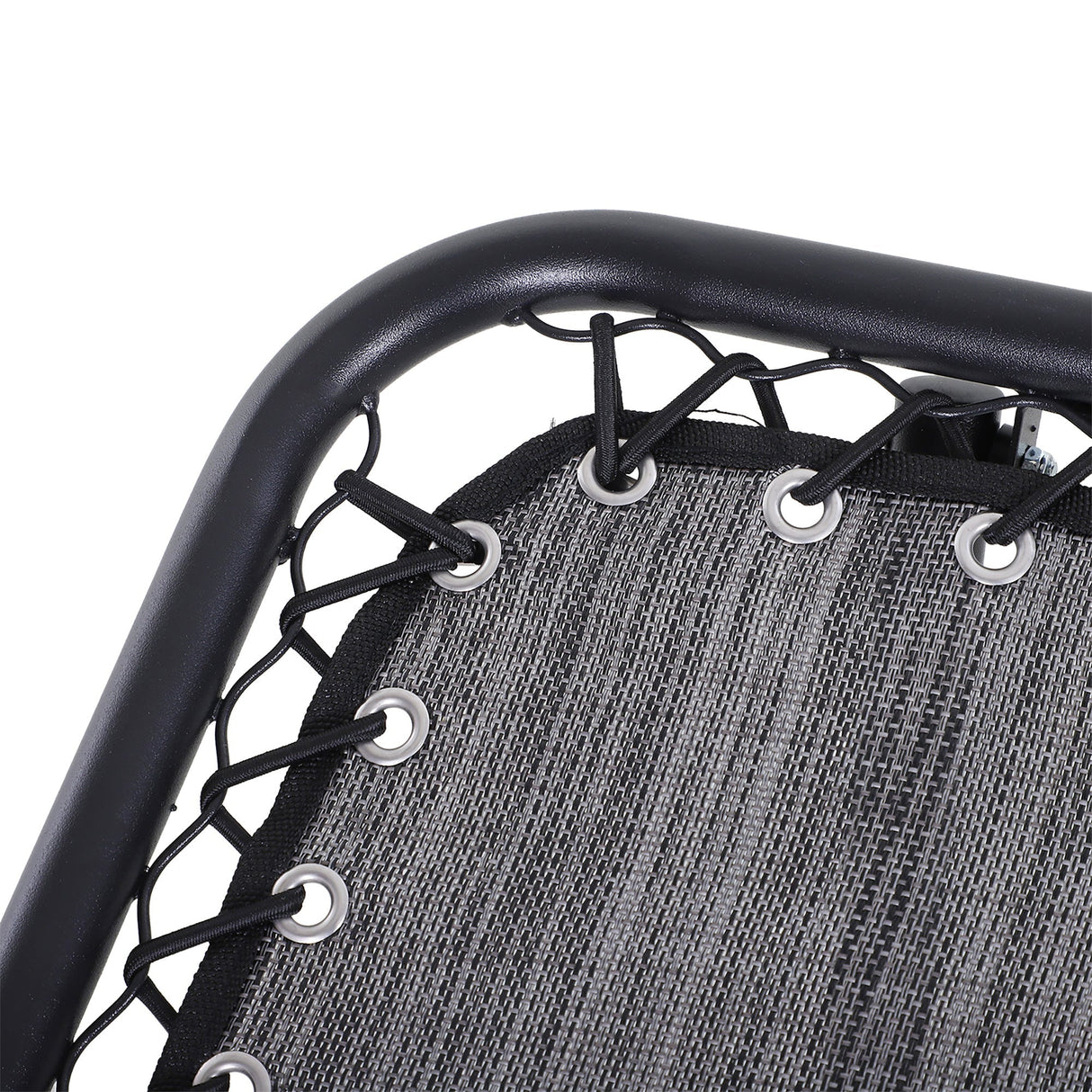 Folding Zero Gravity Chairs and Table Set with Cup Holders, Reclining Garden Yard Pool, Light Grey