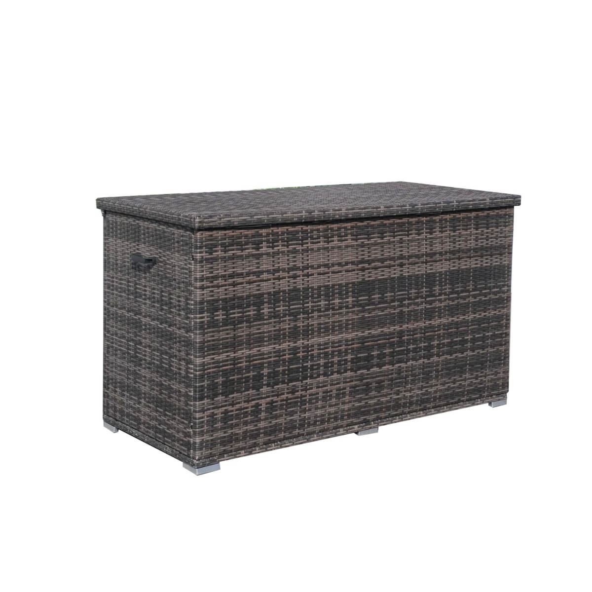 Large Outdoor Wicker Storage Box - Weatherproof Garden & Patio Chest