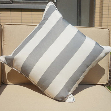 Outdoor Cushion Cover PC-6 - Weather-Resistant, Striped Design (2-Pack)