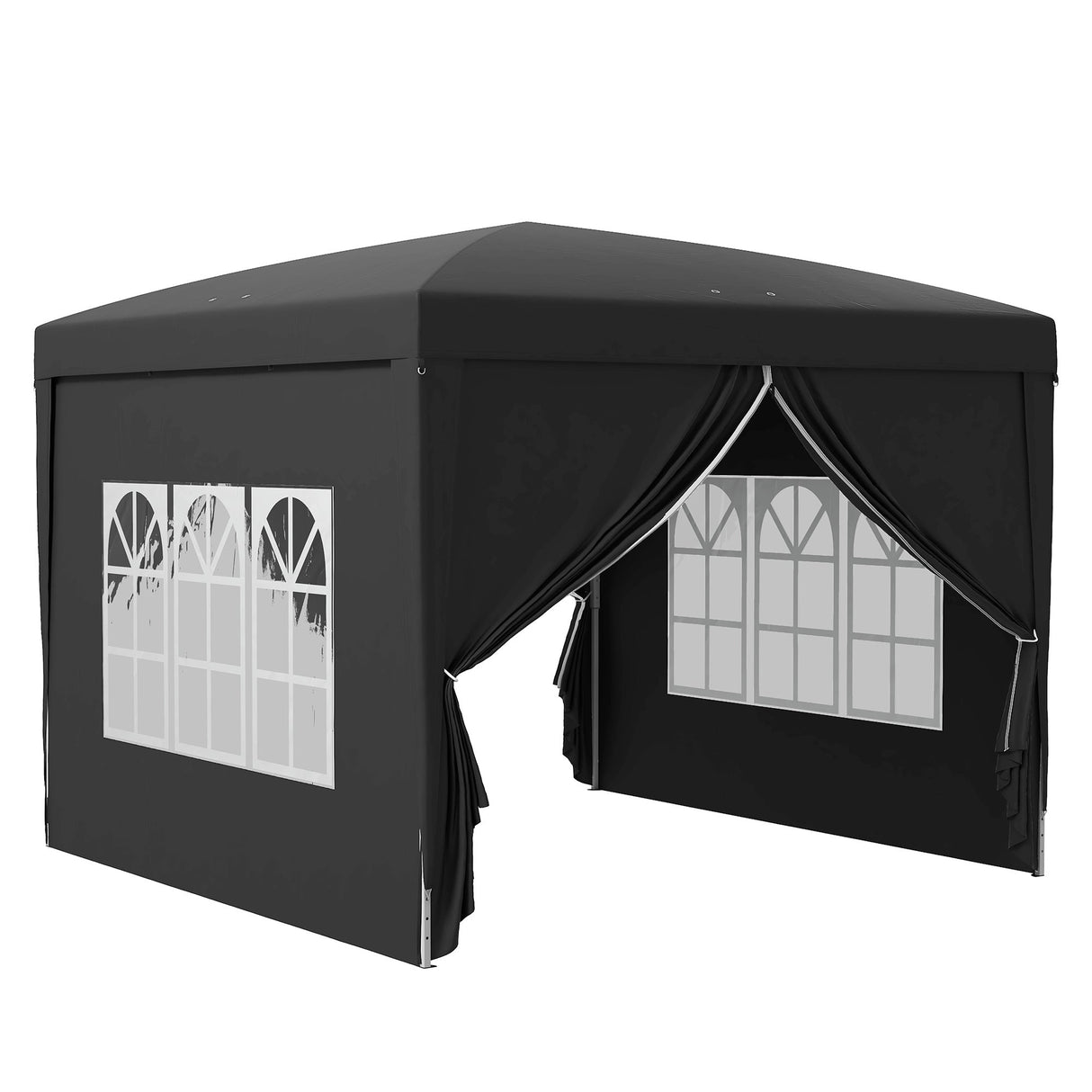 Pop Up Gazebo 3x3m Water & UV Resistant Black