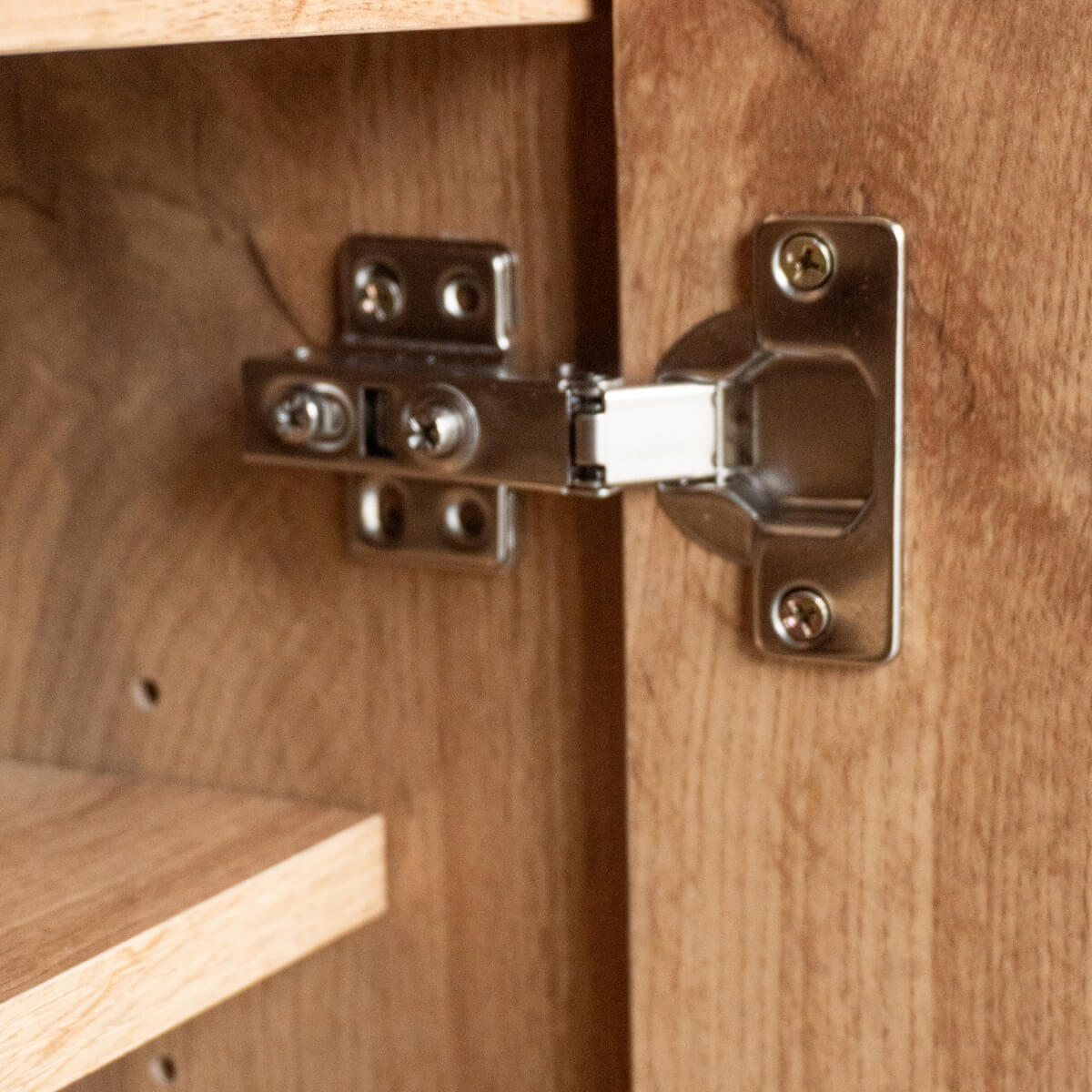 Modern Shoe Cabinet - 5 Compartment Storage with Adjustable Shelves, Wood Grain Finish