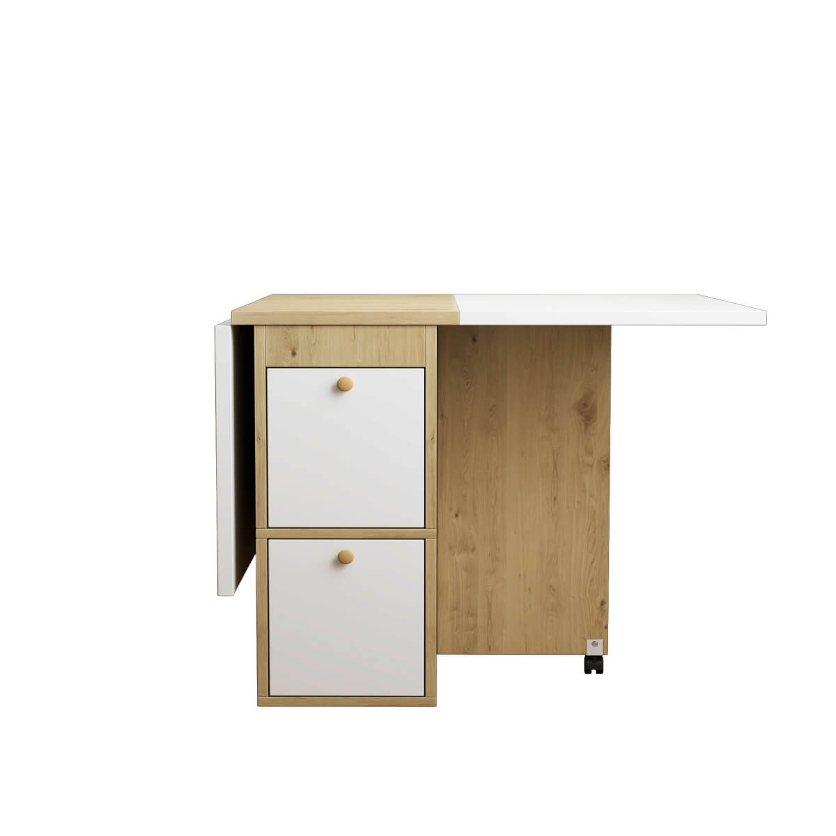 Extendable Dining Table Set with 4 Chairs — Folding Space-Saving Kitchen Table