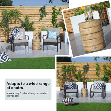 Outdoor Imitated Wood Side Table - PAT-2463ST