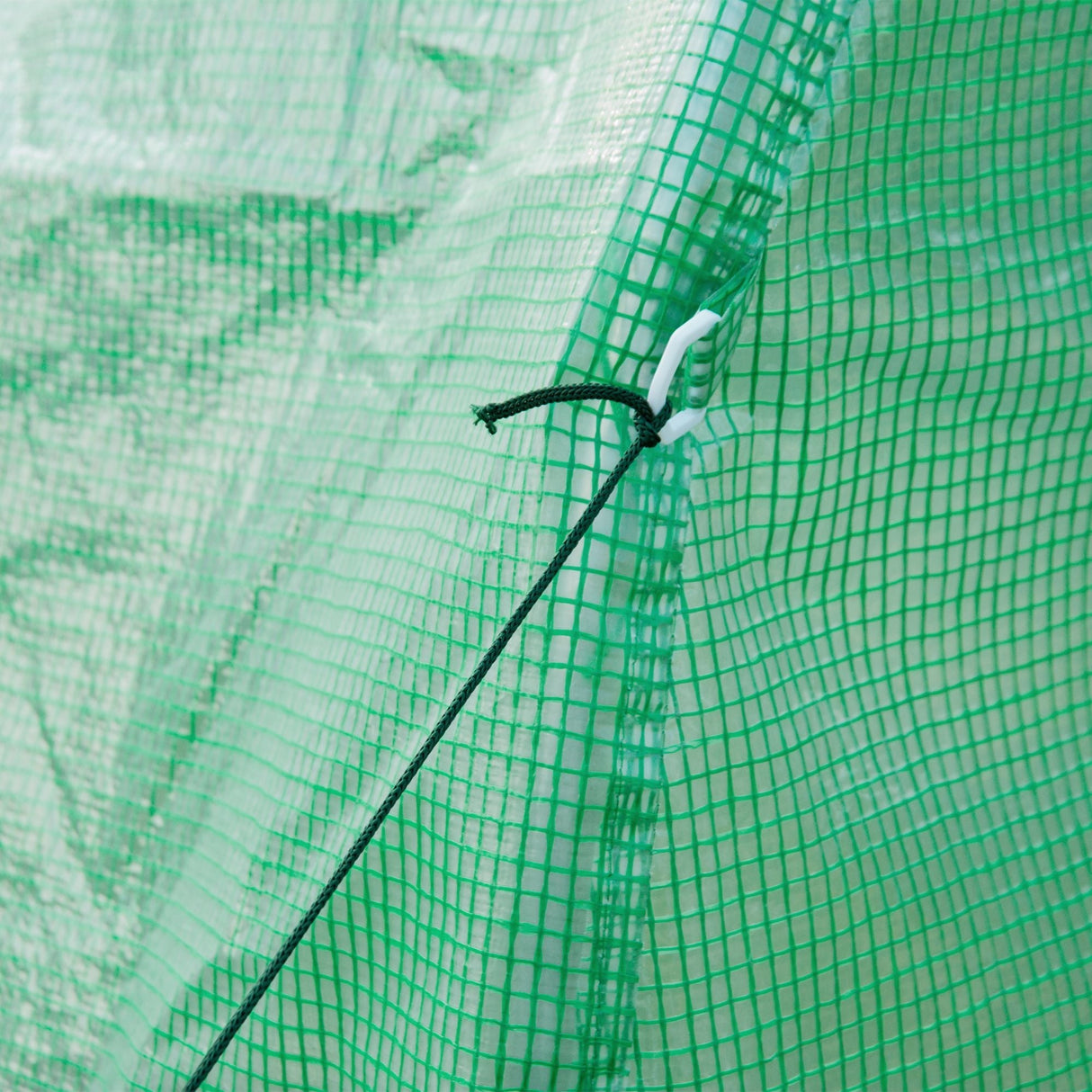 Walk-in Polytunnel Greenhouse with Zipped Roll-Up Door and 6 Mesh Windows, 3 x 2M