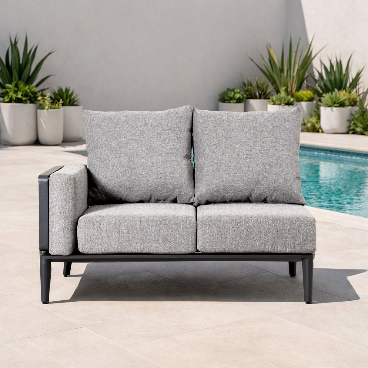 AUREL Aluminium Modular Armrest Sofa (Left & Right)