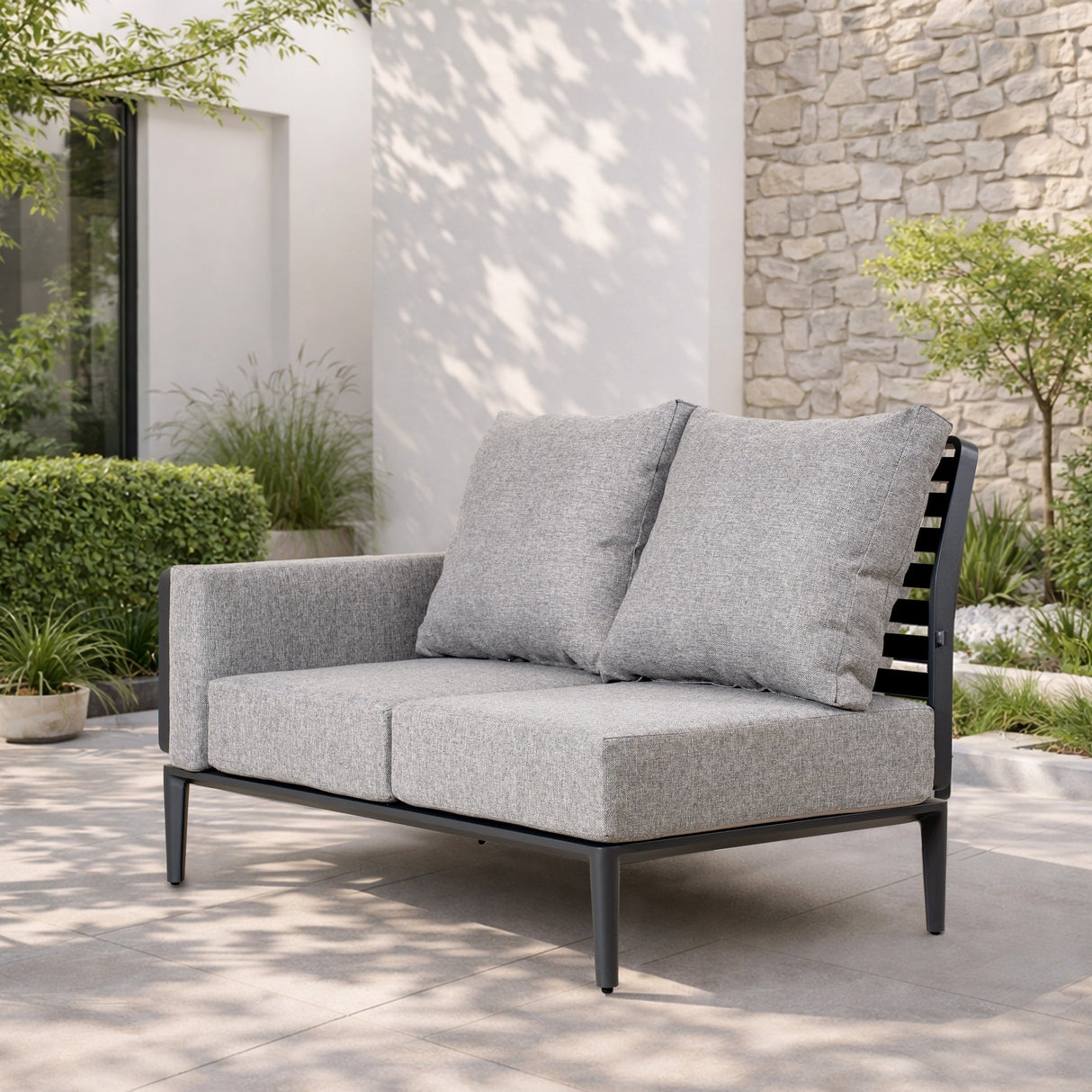 AUREL Aluminium Modular Armrest Sofa (Left & Right)