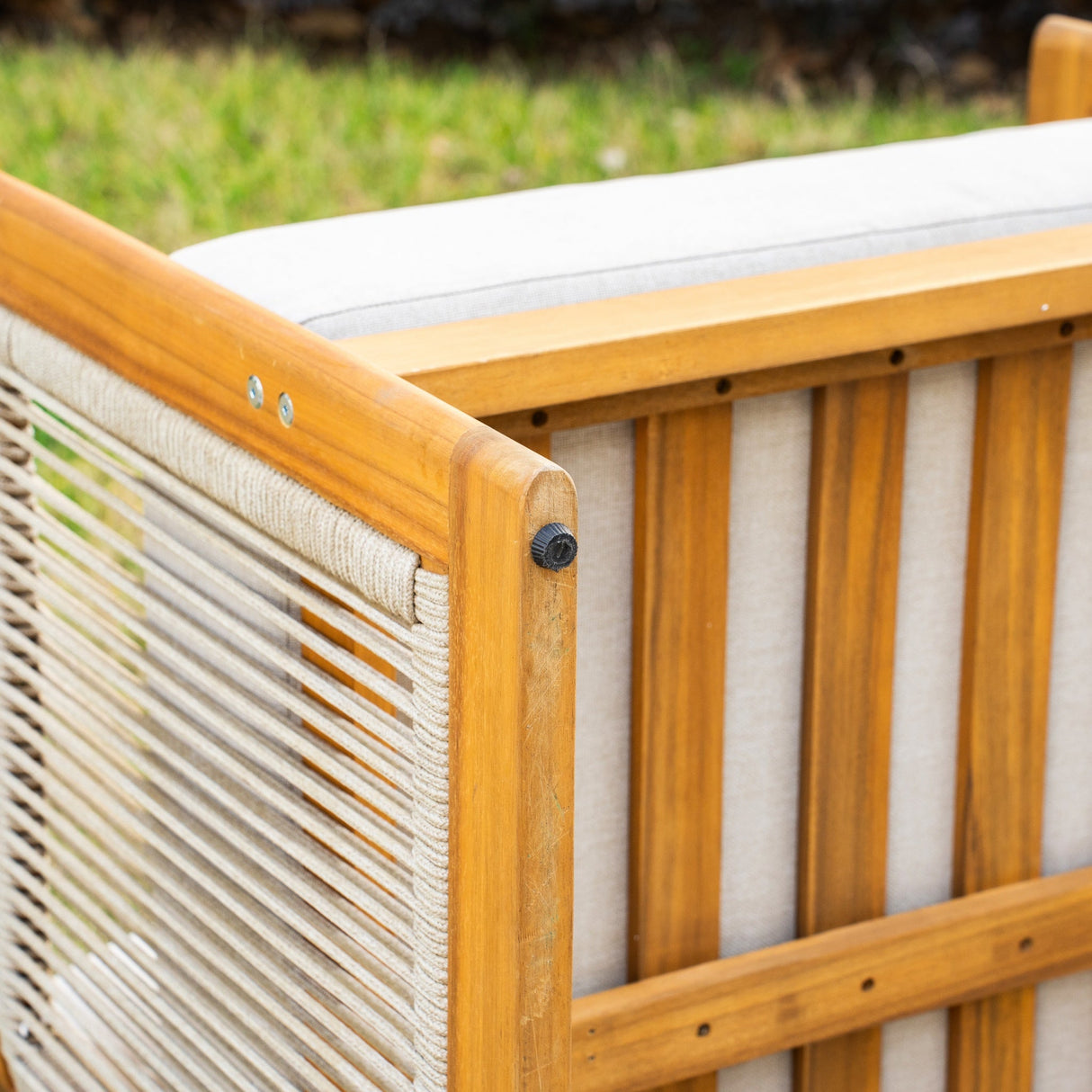 CAVEN Solid Wood Outdoor Armchair