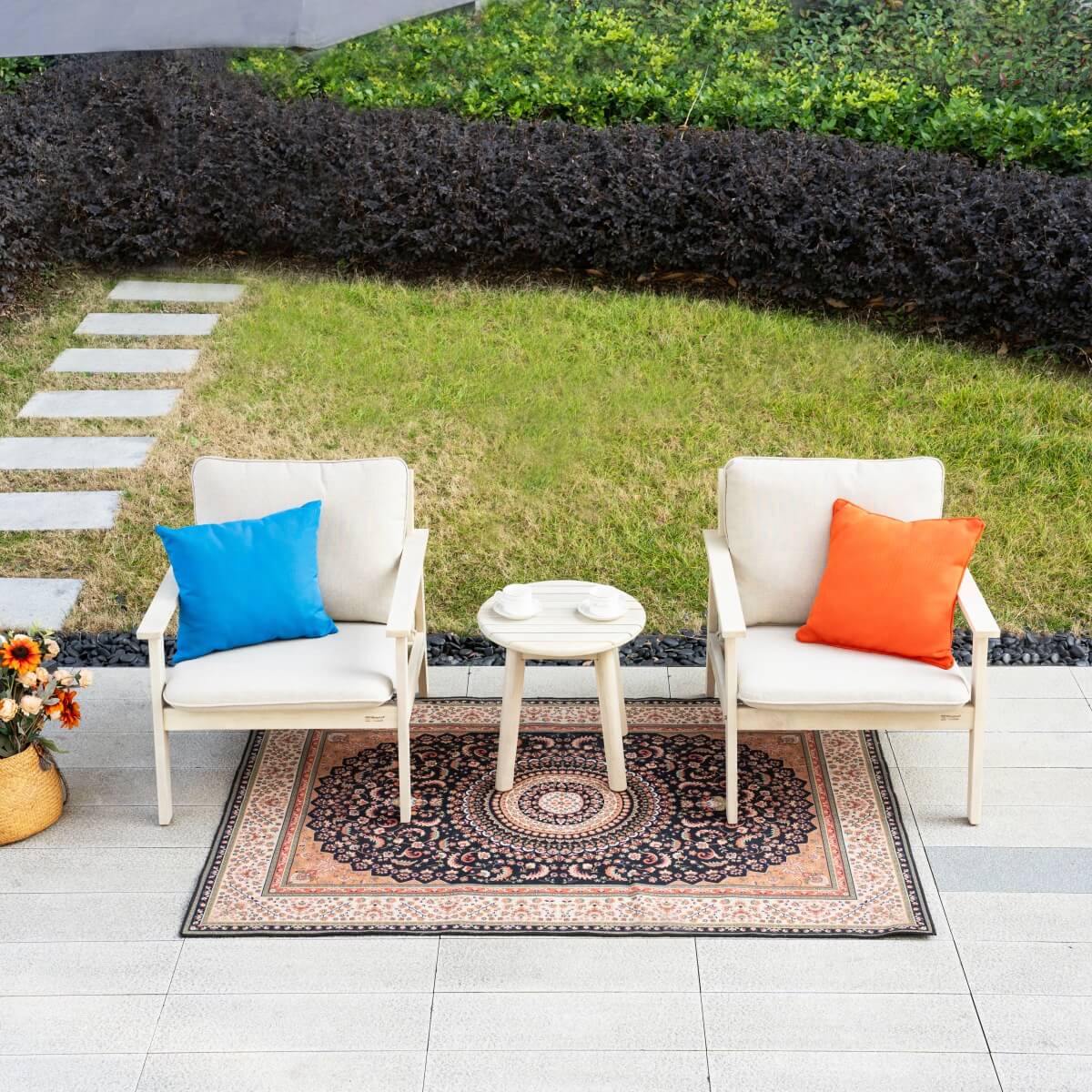 Outdoor Bistro Set – Compact Garden Table and Chairs for Patio, Balcony or Small Space