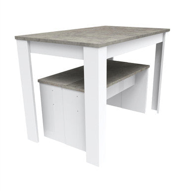 3-Piece Rectangular Dining Set with Two Benches for Kitchen - PAD-2461D