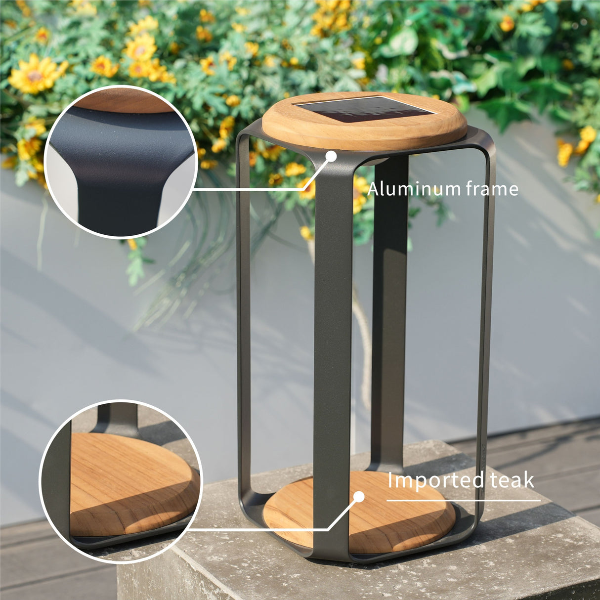 Large Solar LED Outdoor Light - 20x20x4.2cm