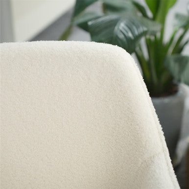 Adjustable Height Swivel Chair with New Teddy Fabric for Home and Office - PAC-2401RC