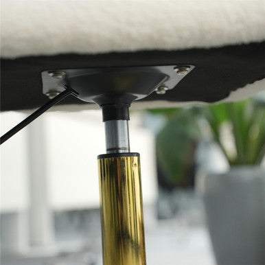 Adjustable Height Swivel Chair with New Teddy Fabric for Home and Office - PAC-2401RC