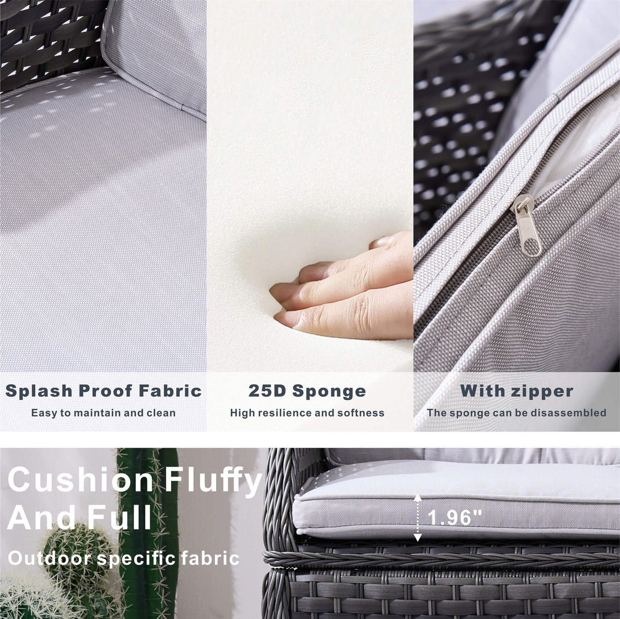 Ravenna 4-Seat Outdoor Dining Set - Round Dining Table (PAD-1709+010)