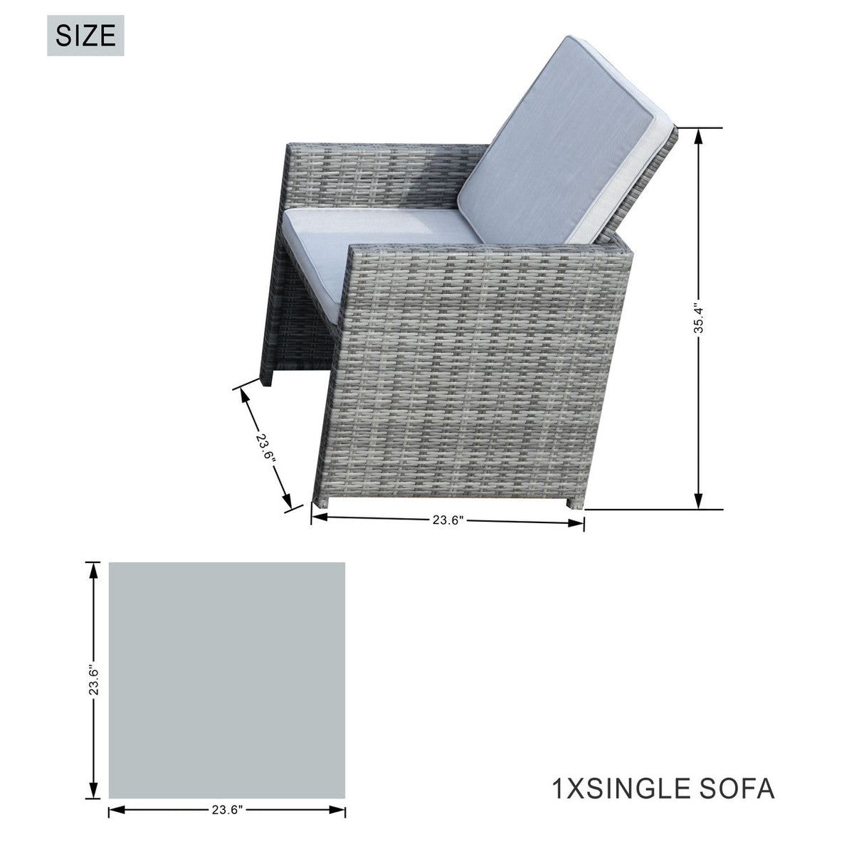 Size of Patio Chair